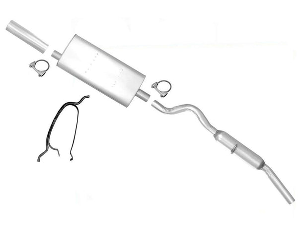 Para 96-00 Caravan V6 con sistema de escape silenciador de base de rueda estándar 113 Inc