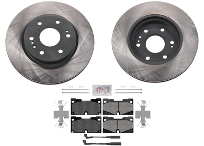 Front Coated Disc Brake Rotors Ceramic Pads Sensor Fits Chevrolet Tahoe 2021-26 - Photo 1