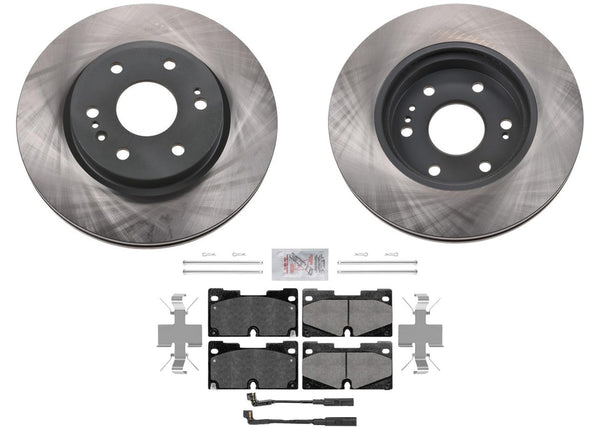 Front Coated Disc Brake Rotors Ceramic Pads Sensor Fits 2021 Chevrolet Tahoe