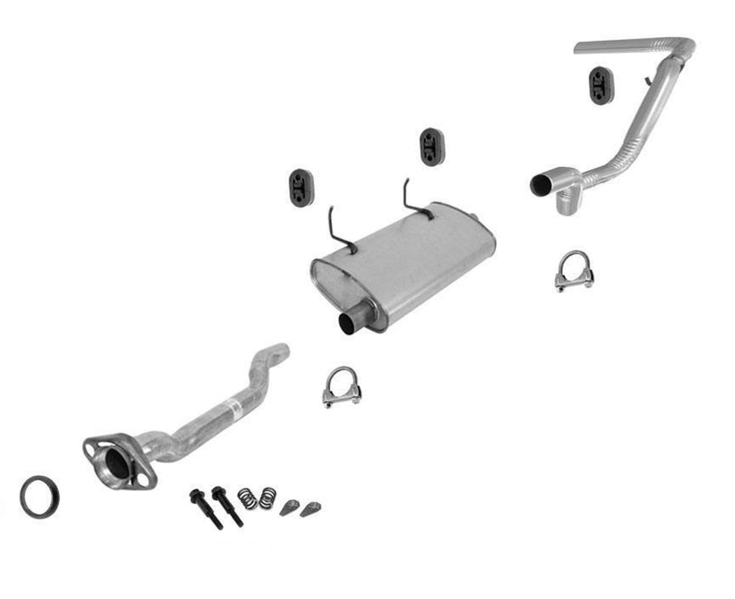Con tubo de escape silenciador con base de rueda de 126 pulgadas para Ford Ranger 3,0 4,0 solo 98-03