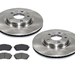 Front Brake Disc Rotors & Ceramic Brake Pads For Mazda 6 2.5L 2014-2017