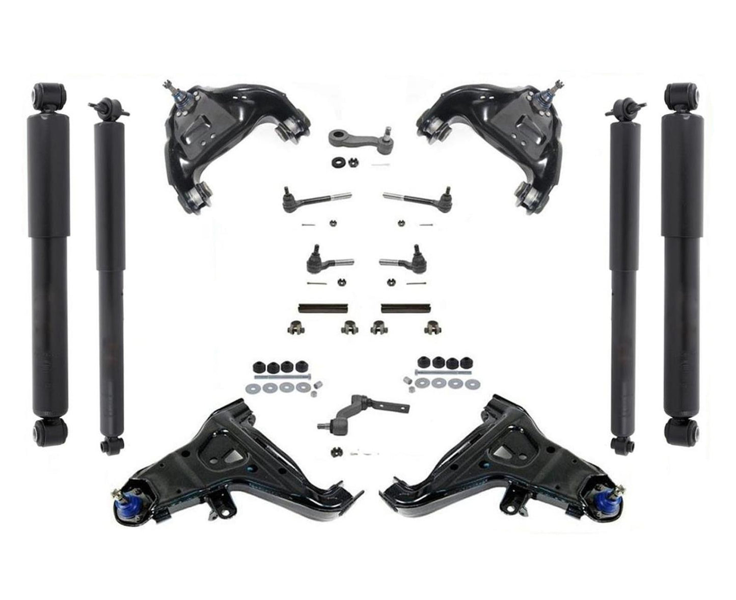 For 1999-05 S10 Blazer 4 Wheel Drive Control Arms Bushings Tie Rods Sway Shocks