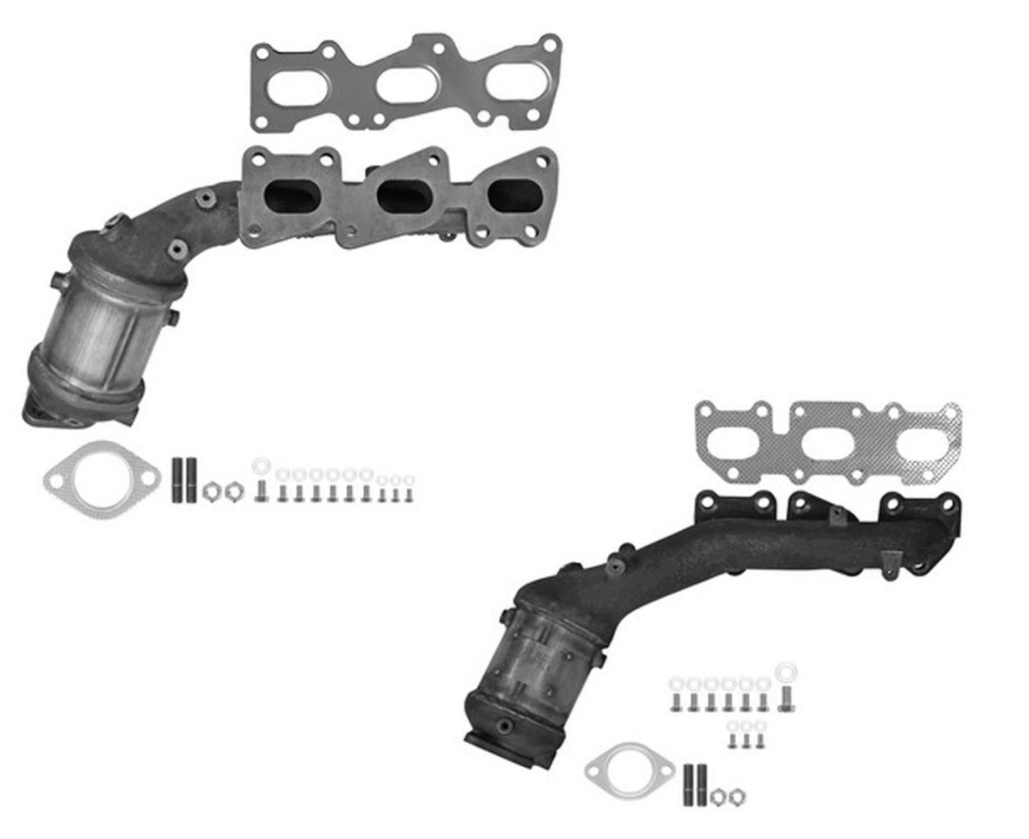 Convertidor catalítico de colector delantero y trasero fabricado en EE. UU. para Kia Sorento 07-09
