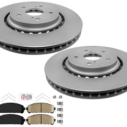 Coated Disc Brake Rotors Ceramic Pads For Lexus RX350 2016-2021 & RX450h 16-20