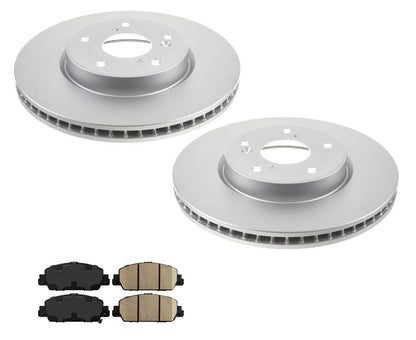 Front GEO-Coated Brake Rotors & Brake Pads For Honda Accord 1.5L 2018-2022