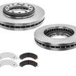 Ultra-Premium Fleet Front Galvanized Brake Pads & Carbon Rotors FOR LFC 3500