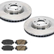 Front Disc Brake Rotors Ceramic Disc Brake Pads For 21-23 Hyundai Santa Fe 2.5L