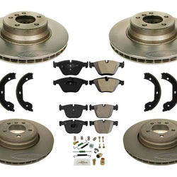 Carbon Performance Disc Brake Rotors & Brake Pads for 2002-2005 BMW 745i