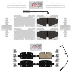 Front Fleet Heavy Duty Compound Disc Brake Pads Sensor For Chevrolet Tahoe 21-24