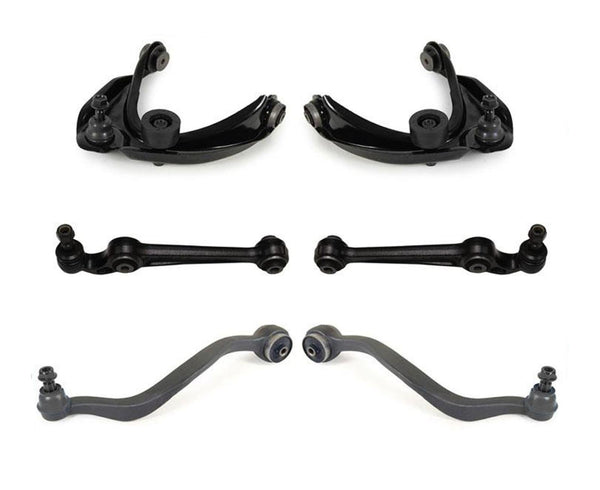 Fits For 2006-2012 Ford Fusion Upper Low Control Arm Chassis Kit w Bushings 6pc