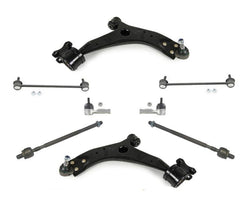 01-04 Volvo V40 S40 Front Lower Cantrol Arms W Ball Joints Tie Rods Sway Bar 8Pc