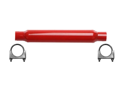 Resonador Cherry Bomb 87510CB, 23 pulgadas OAL, cuerpo de 18 pulgadas, entrada/salida de 2,25 pulgadas
