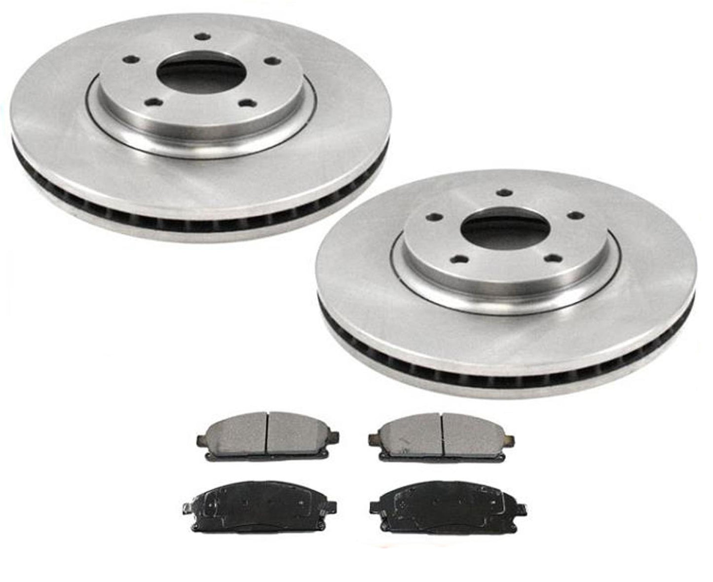 Front Disc Brake Rotors & Ceramic Brake Pads For Nissan Quest 2004 2008 2009
