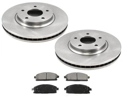 Front Disc Brake Rotors & Ceramic Brake Pads For Nissan Quest 2004 2008 2009