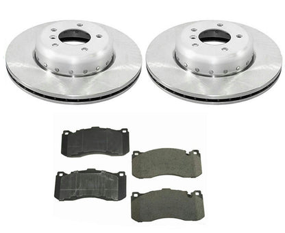 Front Brake Disc Rotors Drilled with Brake Pads for 2008 2010 2013 BMW 135i