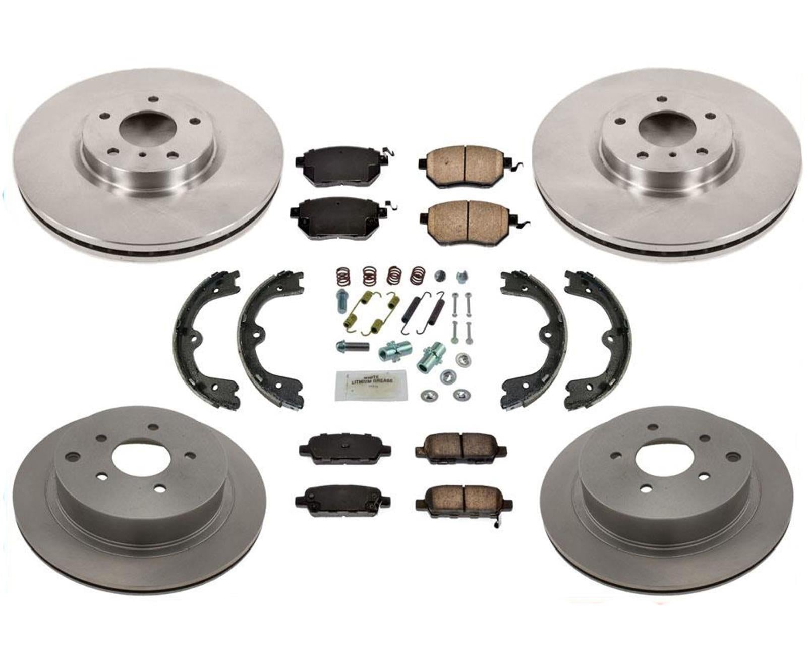 Front Rear Brake Rotors Brake Pads for Nissan Maxima 04-08 Murano 05-07