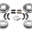 00-04 Tracker Frt Brake Disc Rotors Ceramic Pads Brake Drums Shoes Springs 7pc