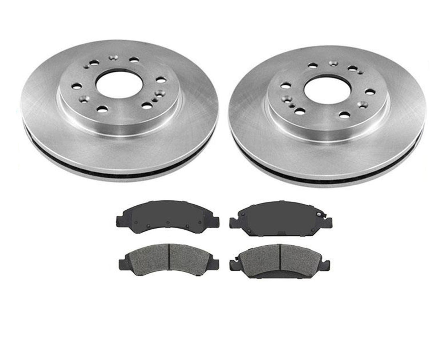 Rotores de freno delanteros de 3 piezas y pastillas de cerámica para Chevrolet Tahoe Yukon 15-19
