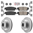 Rear Ceramic Brake Pads & Coated Rotors FOR 2015-2020 CADILLAC ESCALADE + ESV