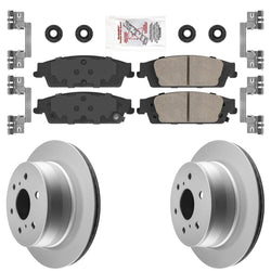 Pastillas de freno traseras de cerámica y rotores recubiertos PARA CADILLAC ESCALADE + ESV 2015-2020