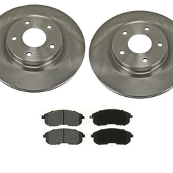 Front Brake Rotors Ceramic Pads For Nissan Juke 2011 2012 2013 2014 2015 2017