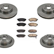 Front & Rear Brake Rotors & Ceramic Pads For Subaru B9 Tribeca 2006-2014