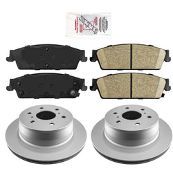 Rear Ceramic Pads & Coated Rotors FOR 2007-2014 CADILLAC ESCALADE - ESV - EXT