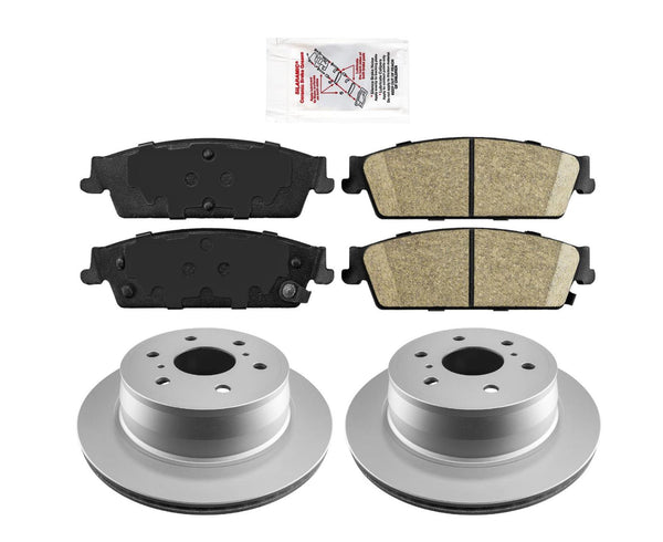 Rear Ceramic Pads & Coated Rotors FOR 2007-2014 CADILLAC ESCALADE - ESV - EXT