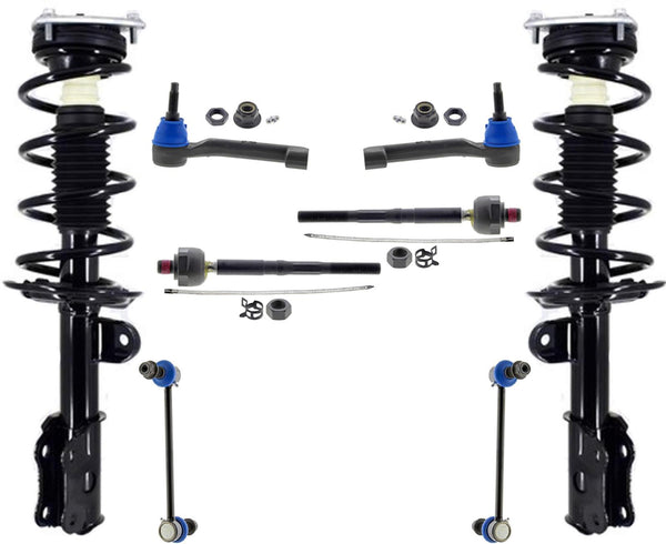 Front Complete Struts Tie Rods & Links For Ford Explorer 2.3L 2020 2022 2023