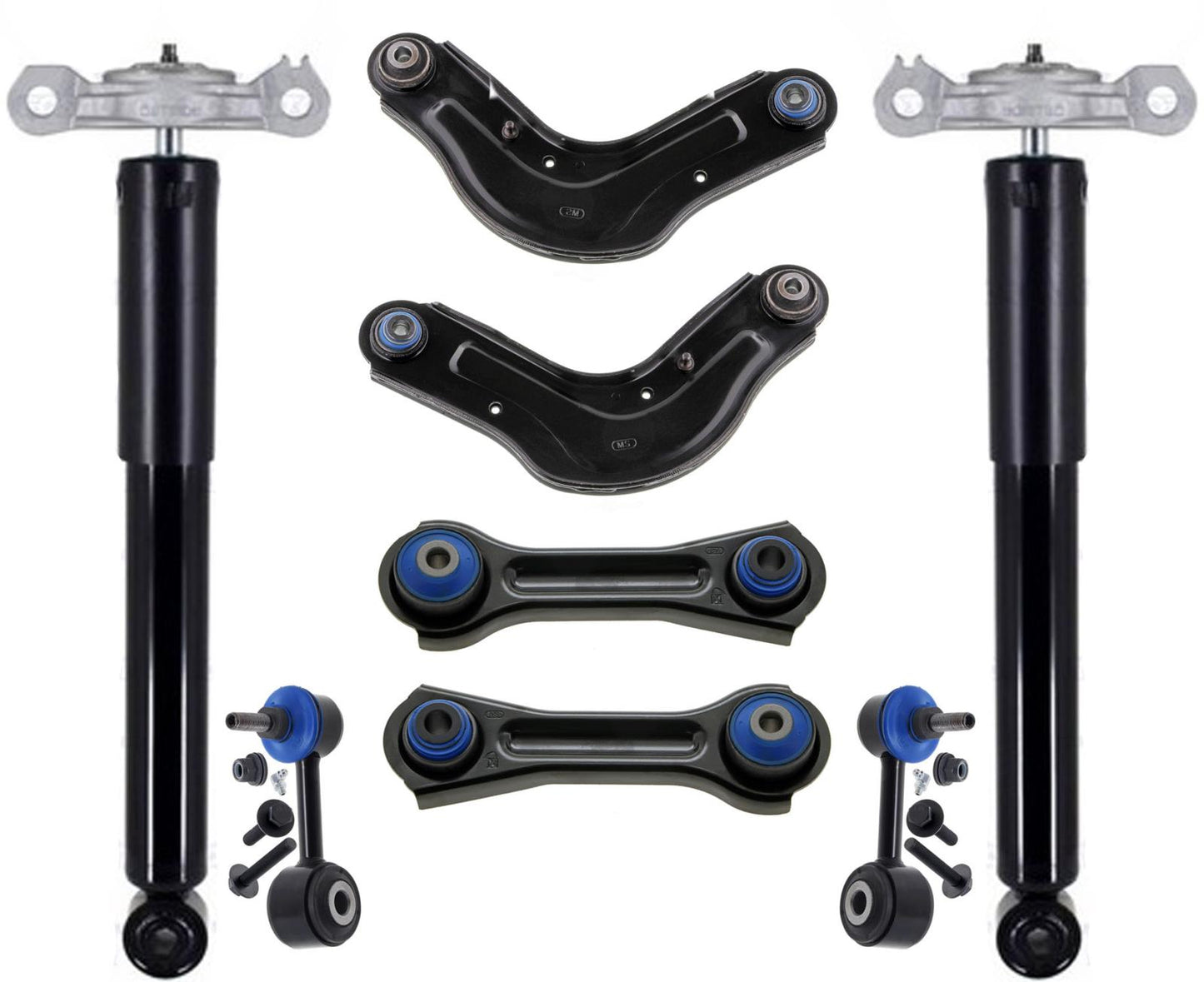 Rear Shocks Links & Lateral Control Arms For Pacifica 2020-24 Front Wheel Drive