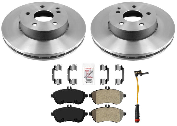 Front Disc Brake Rotors Pads For Mercedes Benz C250 12-15 Without Sport Package