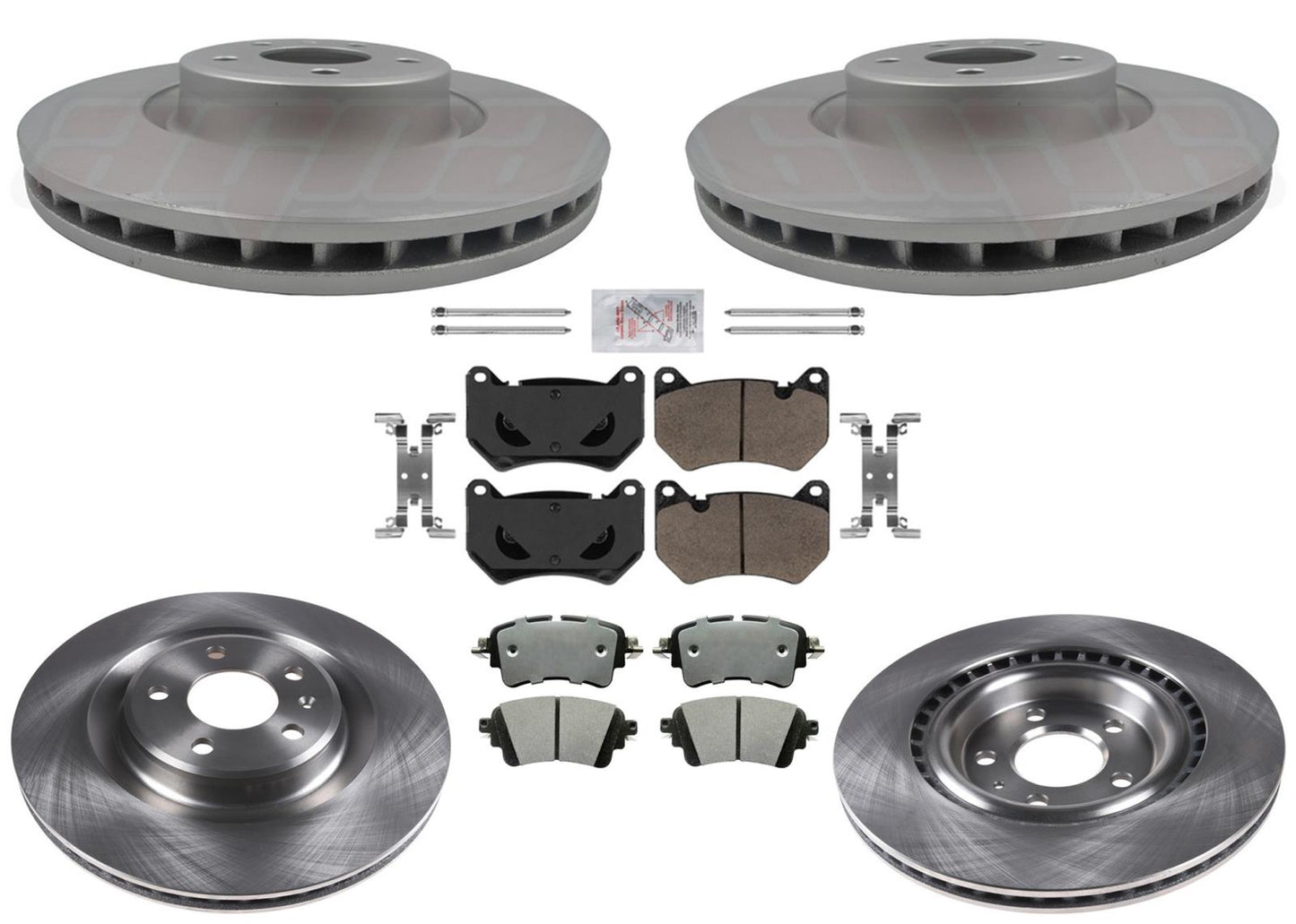 F&R Premium Disc Brake Rotors & Ceramic Disc Brake Pads For Audi Q5 2018-2024