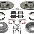 Front Brake Rotors & Pads for Chevrolet Malibu 07-08 4 Door With Rear Drum