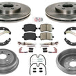 Front Brake Rotors & Pads for Chevrolet Malibu 04-06 4 Door With Rear Drum