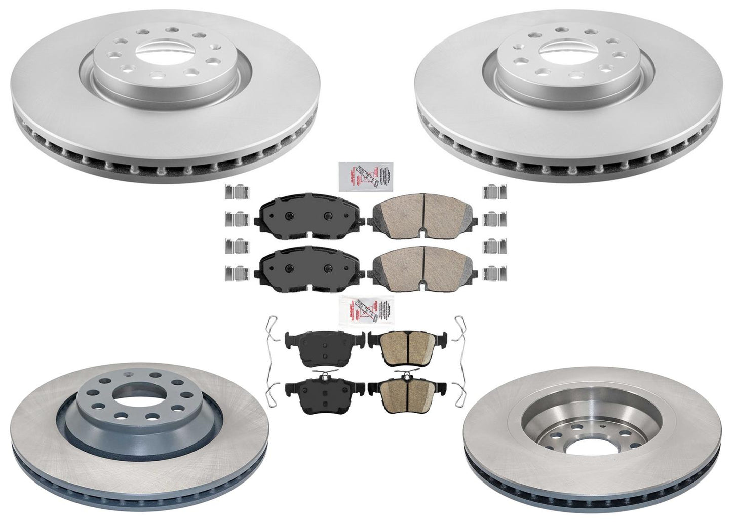 F&R Disc Brake Rotors Brake Pads for Volkswagen Atlas Altas Cross 2018-2024