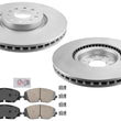 Front Disc Brake Rotors Brake Pads for Volkswagen Atlas Altas Cross 2018-2024