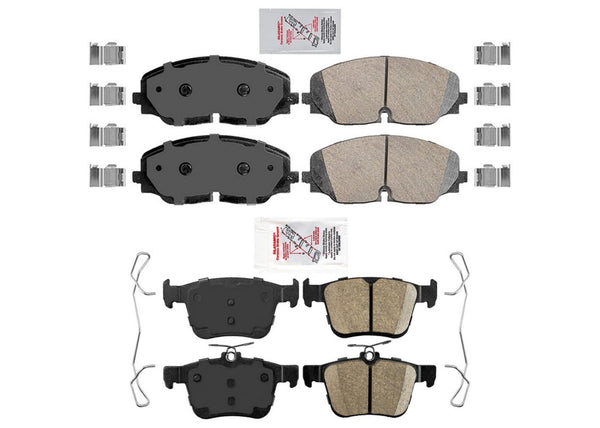 Front Rear Ceramic Disc Brake Pads for Volkswagen Atlas Altas Cross 2018-2024