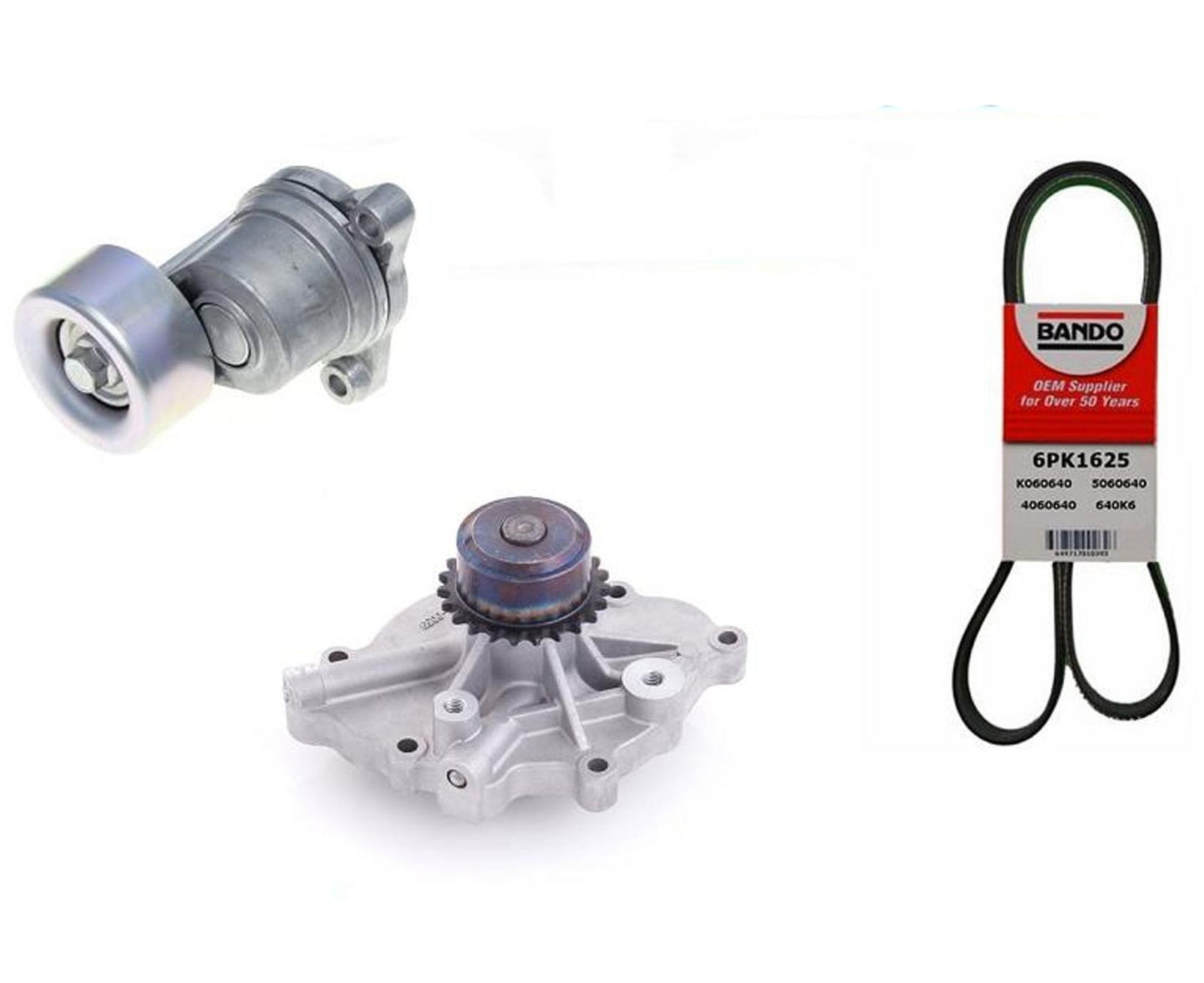 Water Pump Serpentine Belt & Tensioner For Subaru Legacy Outback 2010-2015 H6