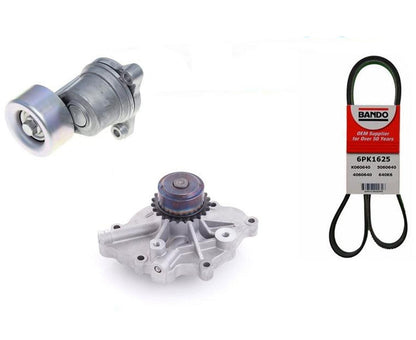 Water Pump Serpentine Belt & Tensioner For Subaru Legacy Outback 2010-2015 H6