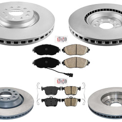 F&R Disc Brake Rotors Brake Pads for Volkswagen Arteon 2019 2020 2021 2022 2023