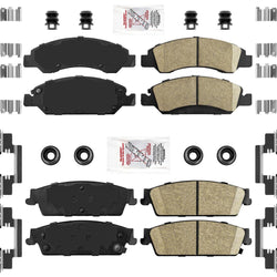 Ceramic Front + Rear Brake Pads FOR 2008-2014 CADILLAC ESCALADE; ESV & EXT
