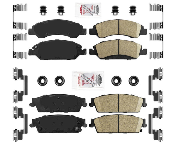 Pastillas de freno delanteras y traseras de cerámica PARA CADILLAC ESCALADE 2008-2014; ESV y EXT