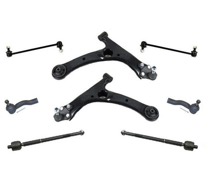 Control Arms Ball Joints Tie Rods Sway Bar Links 8Pc Chassis Kit Corolla FWD
