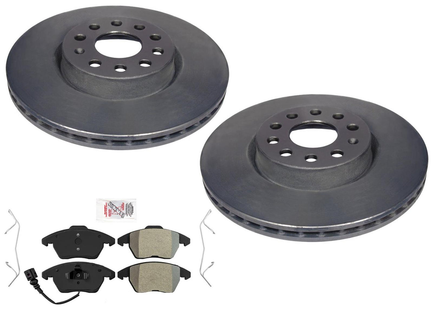 Front Carbon Disc Brake Rotors Pads For Audi A3 & A3 Quattro 2006-2013 2.0L Gas