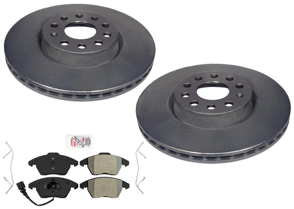 Front Carbon Disc Brake Rotors Pads For Audi A3 & A3 Quattro 2006-2013 2.0L Gas