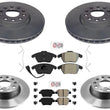 Performance Disc Brake Rotors Pads For Audi A3 2010 2011 2012 2013 2.0L FWD Gas