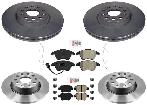 Performance Disc Brake Rotors Pads For Audi A3 2010 2011 2012 2013 2.0L FWD Gas