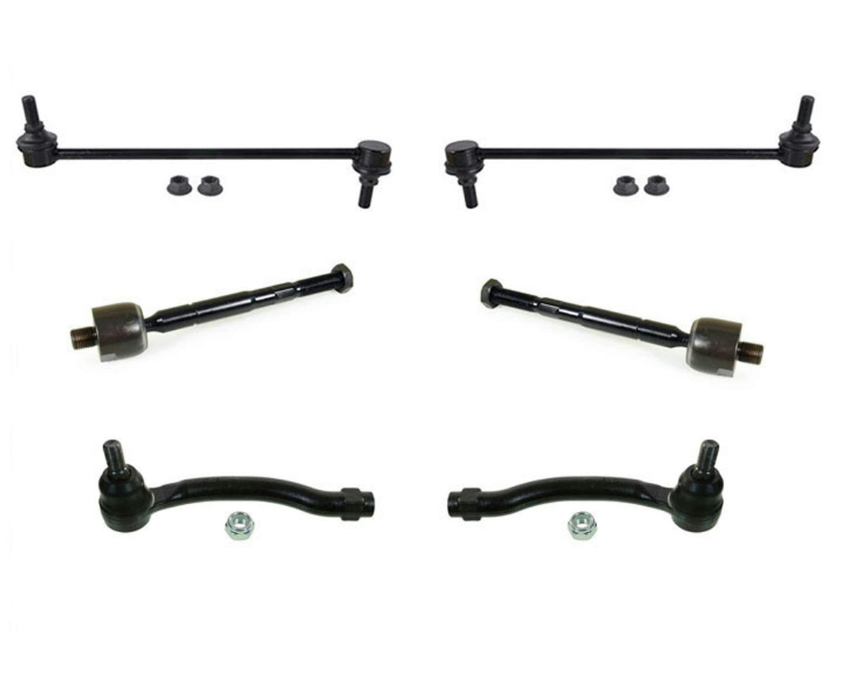 Inner & Outer Tie Rods Sway Bar Links For Acura MDX 2007 2008 2009 2010 2013 - Photo 1