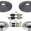 Performance Disc Brake Rotors Pads For Audi A3 & A3 Quattro 2006-2009 2.0L Gas