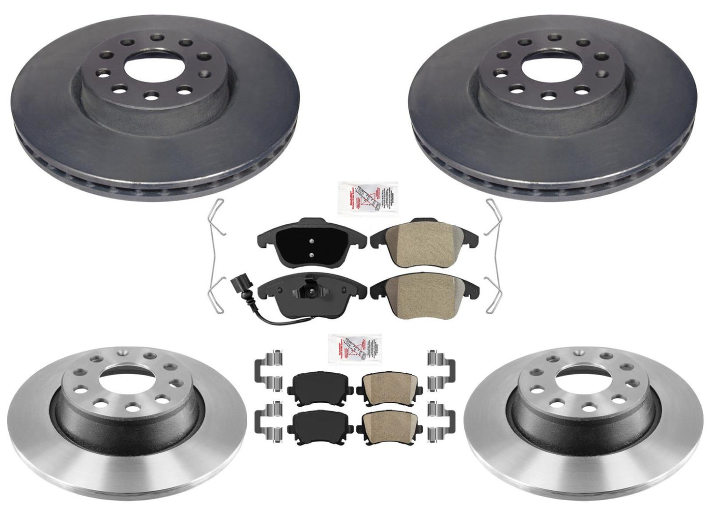 Performance Disc Brake Rotors Brake Pads For Volkswagen Tiguan Limited 17-18
